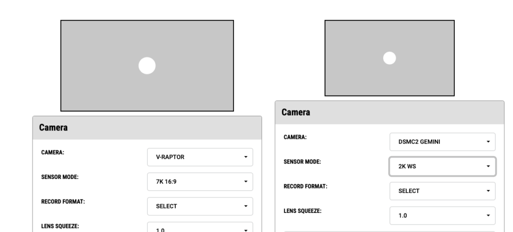 Compareteur Camera Panavisin